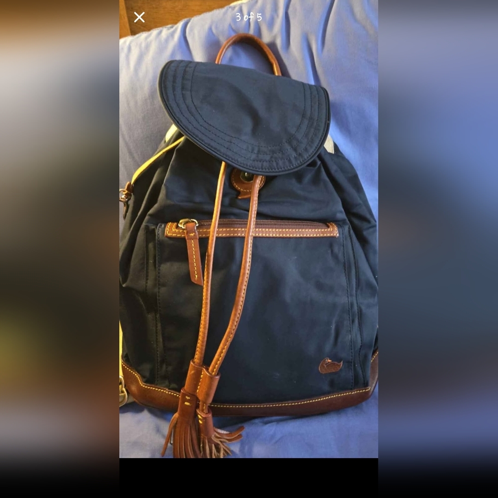 Navy Dooney and Bourke backpack